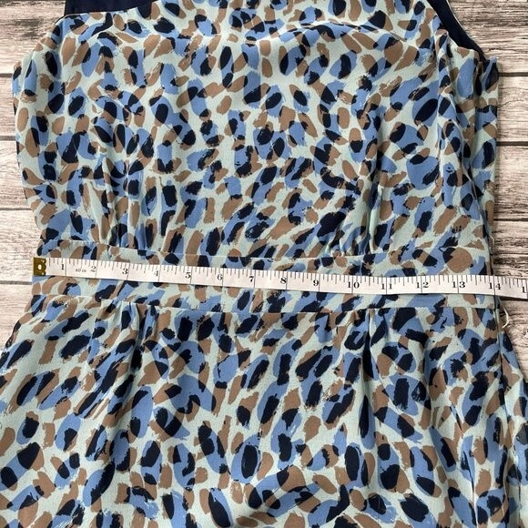 Macys Matthew Williamson for Impulse Sleeveless Mini Dress Spotted 6 Blue Taupe - Picture 11 of 12
